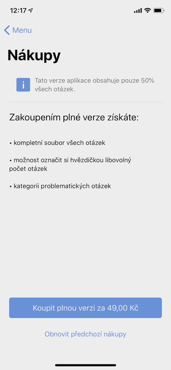 aplikace_autoskola_ios8 aplikace autoškola