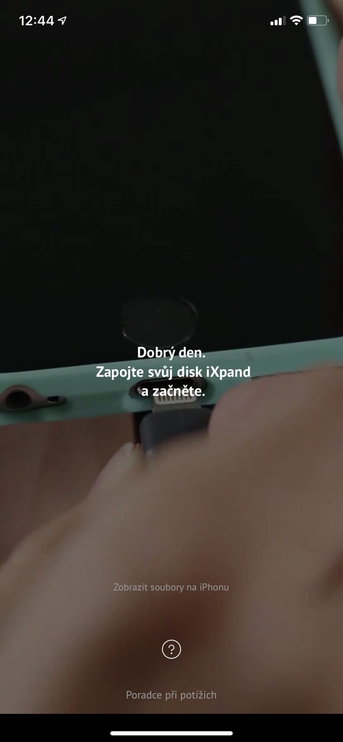 ixpand disk connection