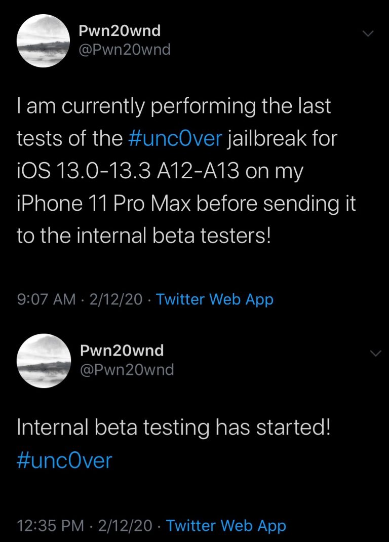 unc0ver_jailbreak_twitter1 unc0over jailbreak informace