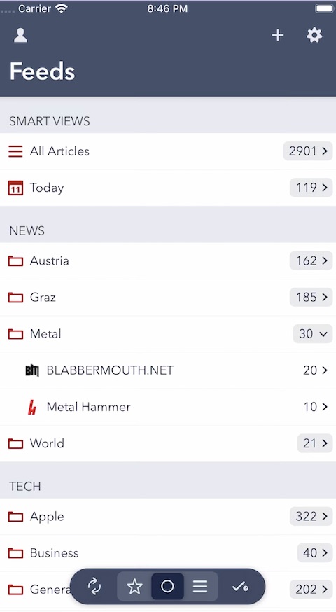 Fiery Feeds iOS aplikace 7 Fiery Feeds iOS aplikace