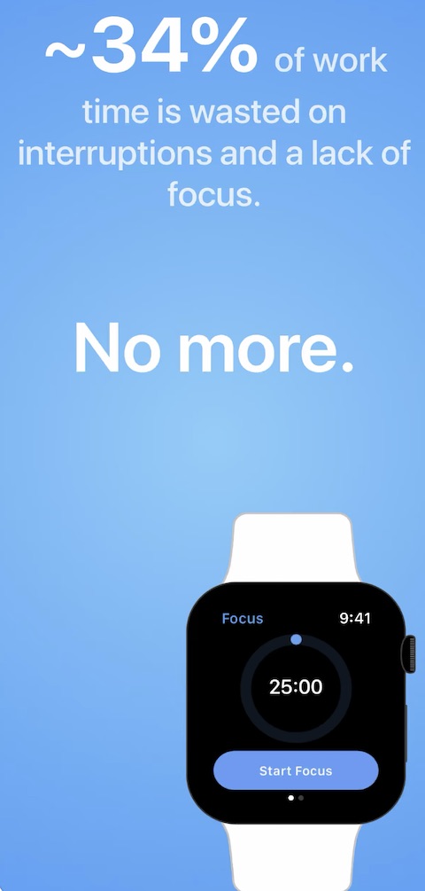 Focus aplikace iOS 9 Focus aplikace iOS