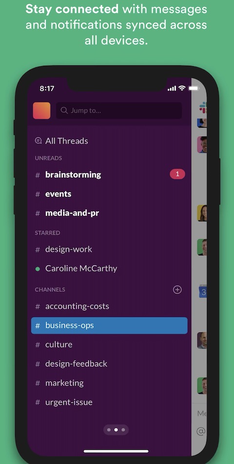 Slack aplikace iOS 4 Slack aplikace iOS