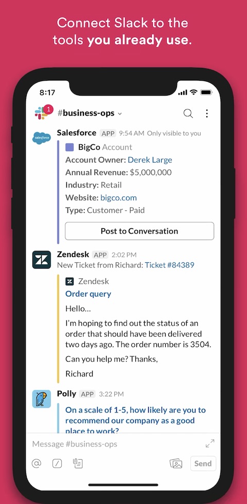 Slack aplikace iOS 5 Slack aplikace iOS