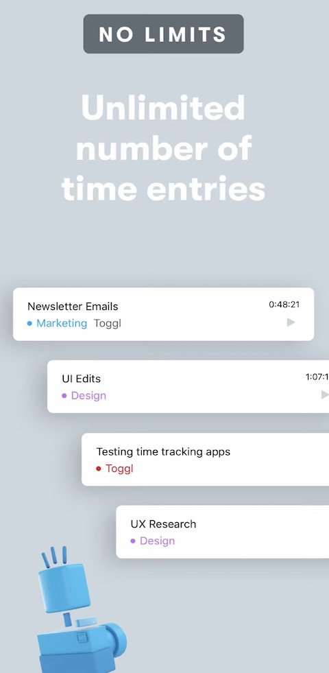 Toggl iOS aplikace 5 Toggl iOS aplikace