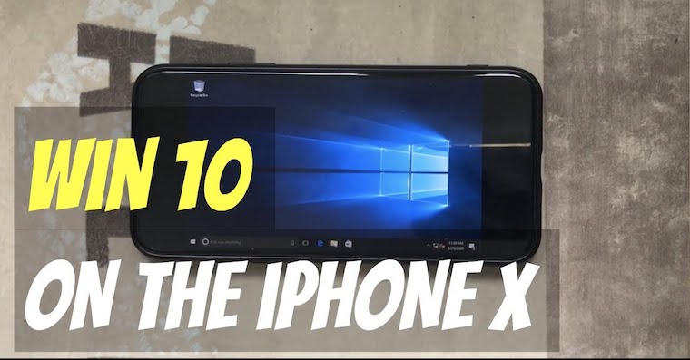 Windows 10 na iPhonu X fb Windows 10 na iPhonu X fb