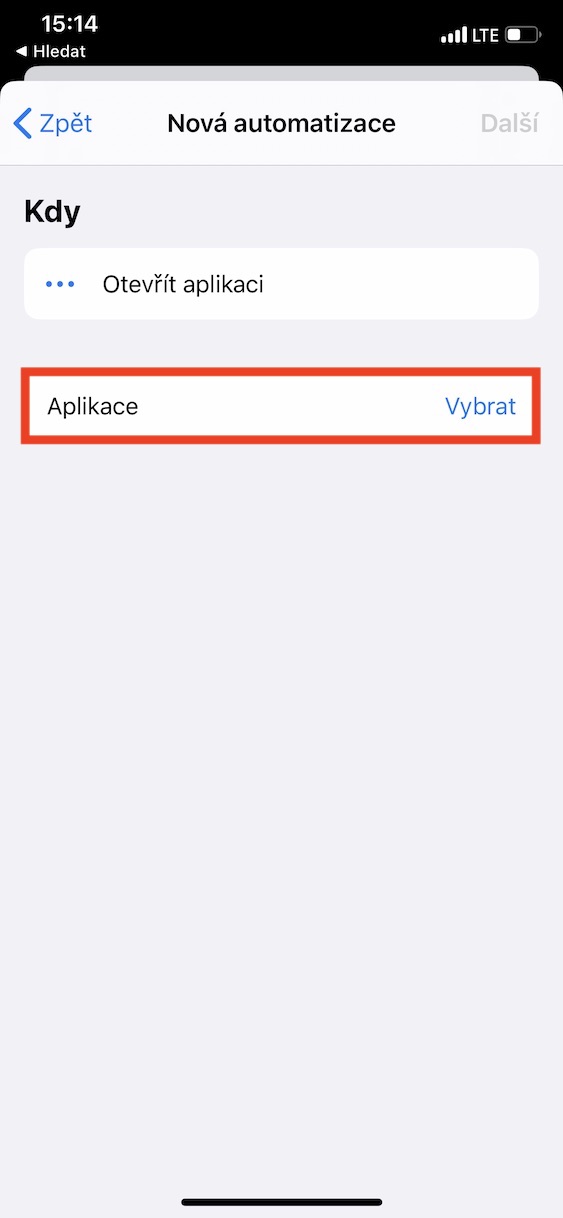automatizace_facetime_wifi5 vytvoření automatizace při zapnutí facetime vypnout wifi