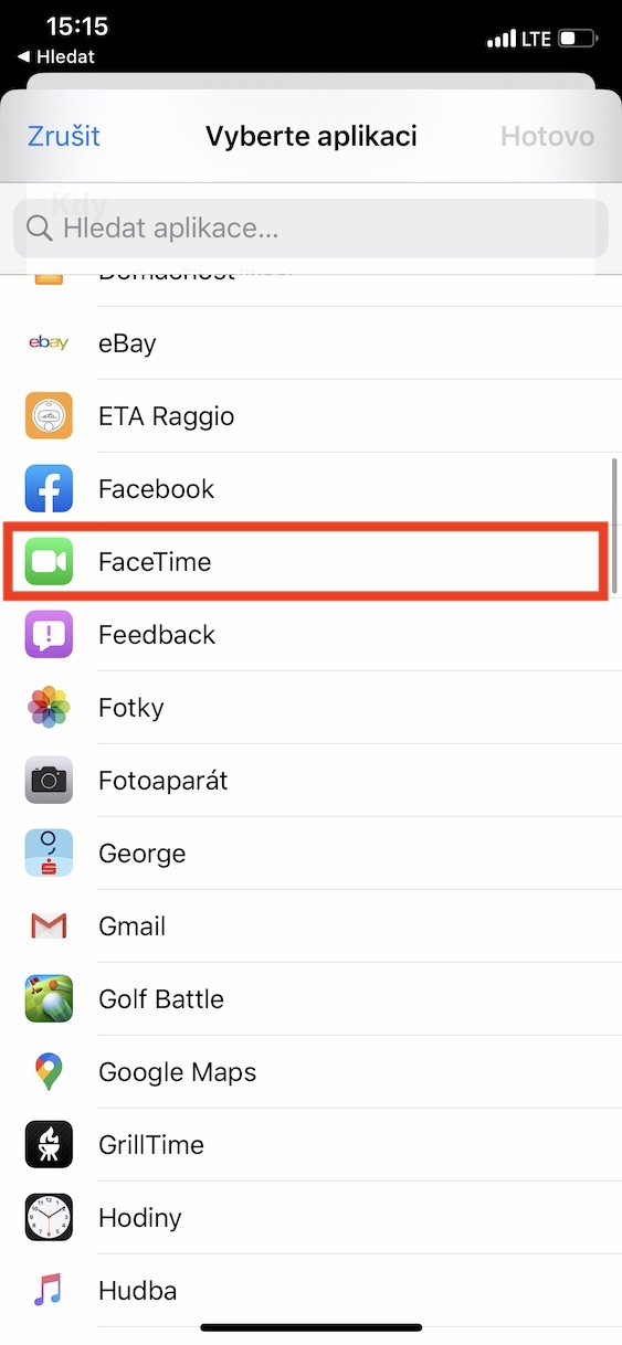 automatizace_facetime_wifi6 vytvoření automatizace při zapnutí facetime vypnout wifi