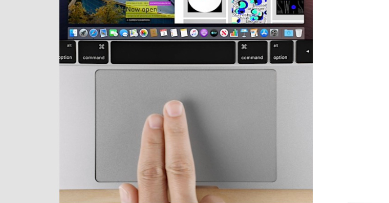 gesto trackpad dva prsty fb