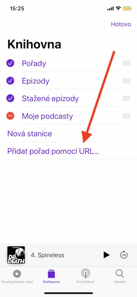 iOS Podcasty pridat podcast podle URL 2 iOS Podcasty pridat podcast podle URL