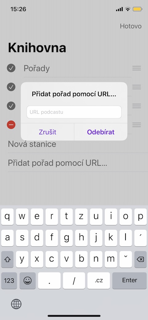 iOS Podcasty pridat podcast podle URL 3 iOS Podcasty pridat podcast podle URL