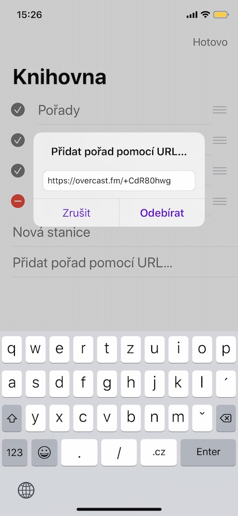 iOS Podcasty pridat podcast podle URL 4 iOS Podcasty pridat podcast podle URL