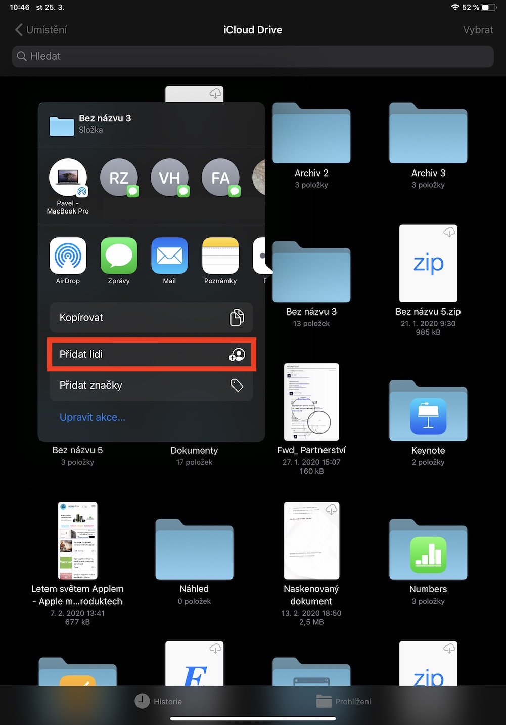 sdileni_slozek_ipad_icloud1 sdílení složek icloud