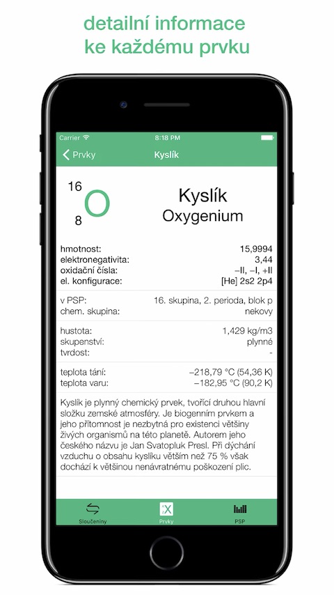 Chemie do kapsy iOS 2 Chemie do kapsy iOS