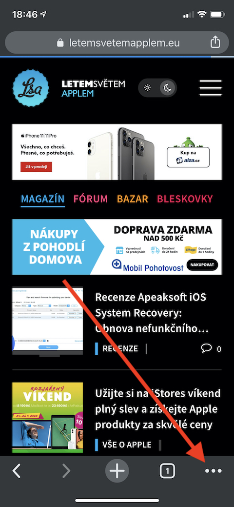 Chrome iOS Nastaveni Chrome iOS Nastaveni