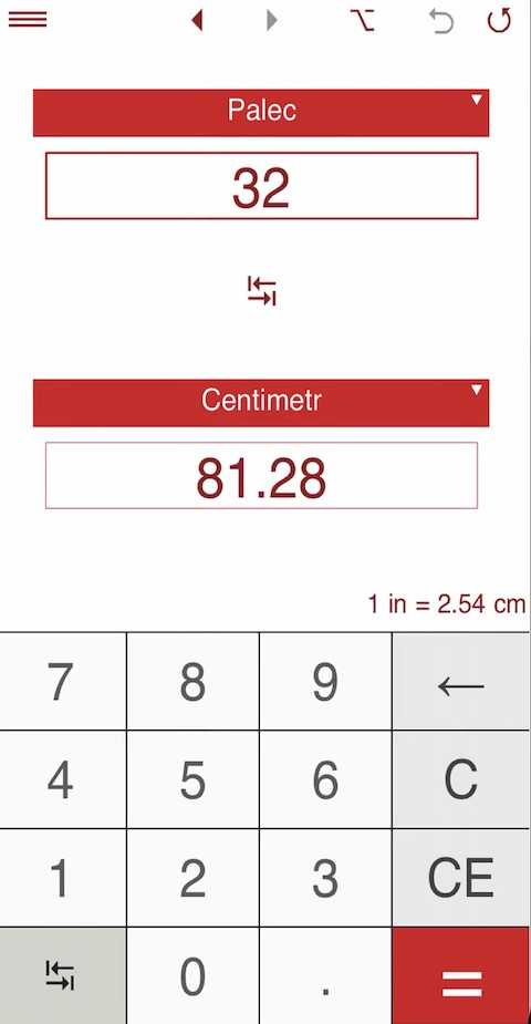 Prevodnik jednotek iOS 3 Prevodnik jednotek iOS