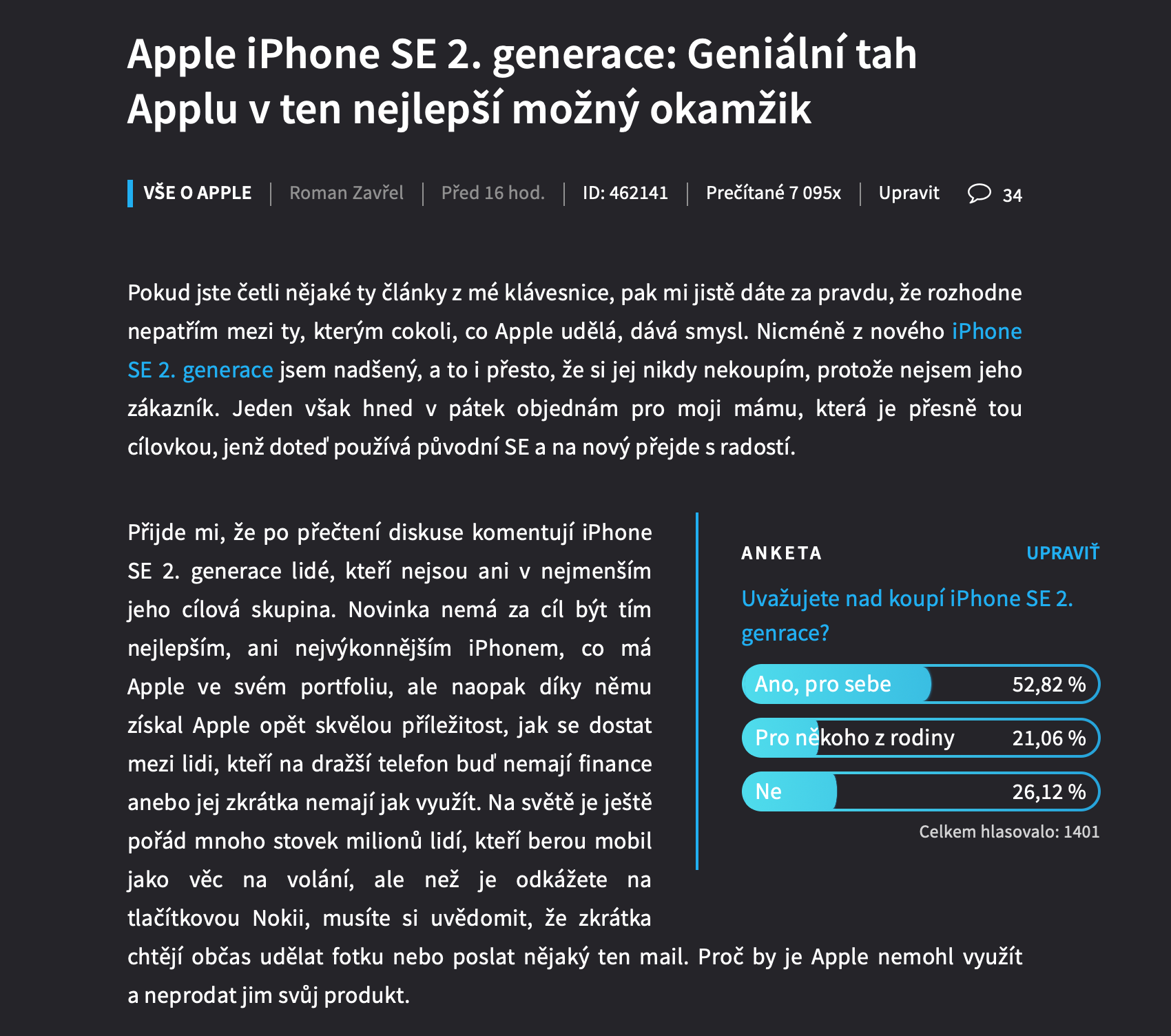apple iphone se 2nd gen article
