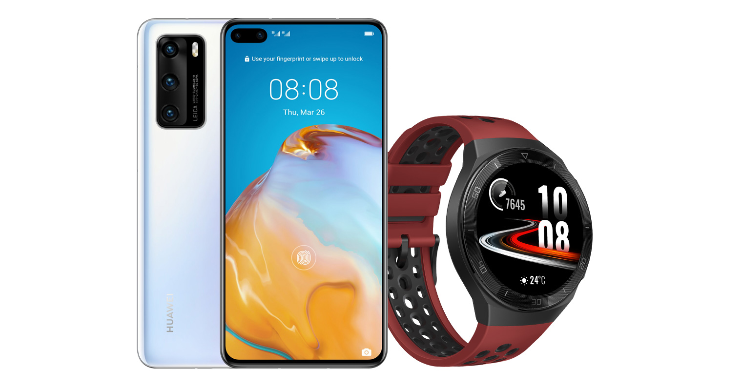 smartphone and smartwatch