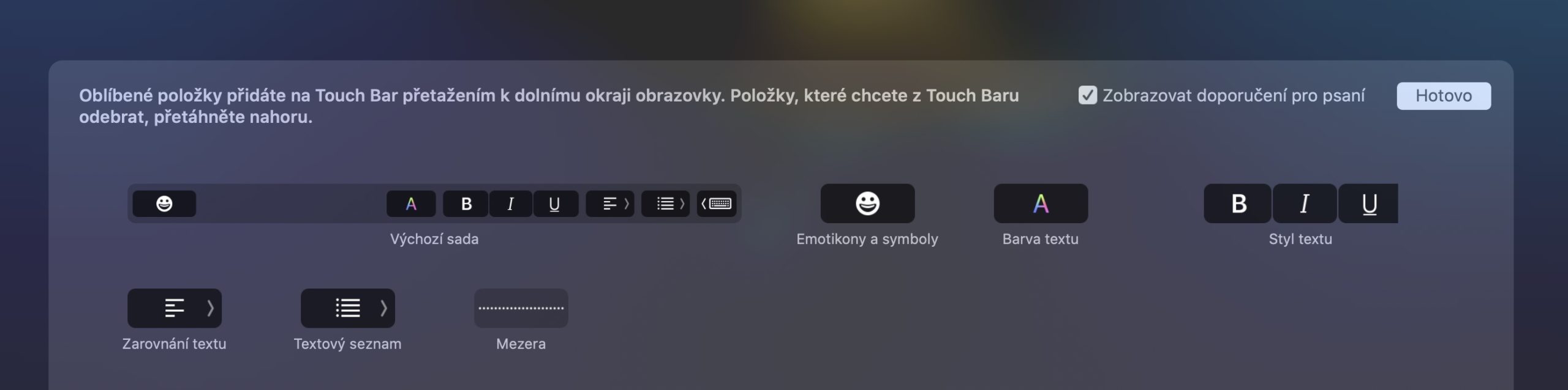 touch bar 5 tipů