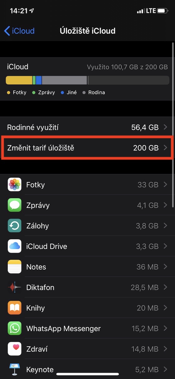 zmena_Tarifu_icloud5 změna tarifu icloud