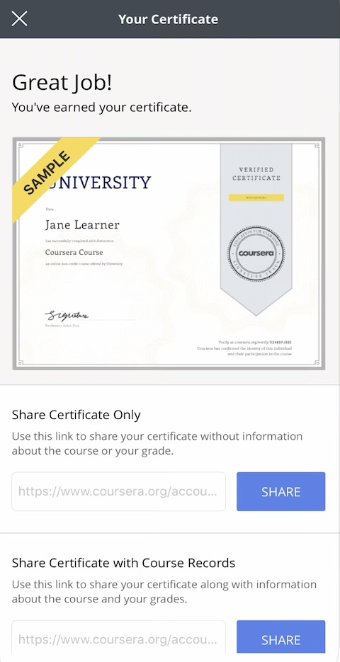 Coursera iOS 7 Coursera iOS