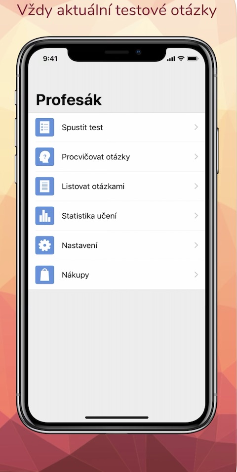 Profesni zpusobilost ridice iOS 2 Profesni zpusobilost ridice iOS