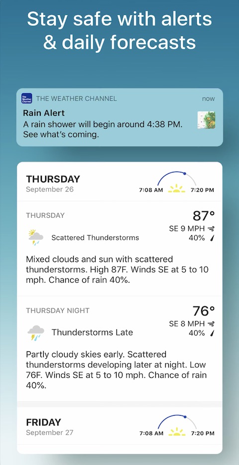 The Weather Channel iOS 6 The Weather Channel iOS