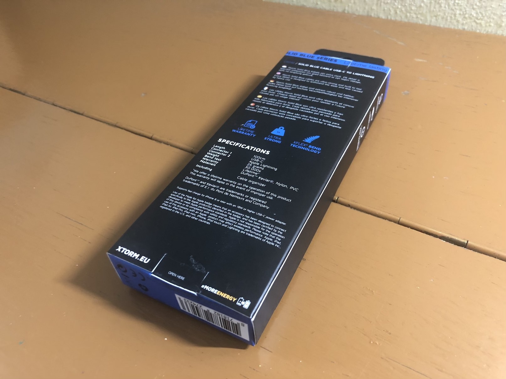 Xtorm Solid Blue USB-C Lightning 100 cm 7 Xtorm Solid Blue USB-C/Lightning
