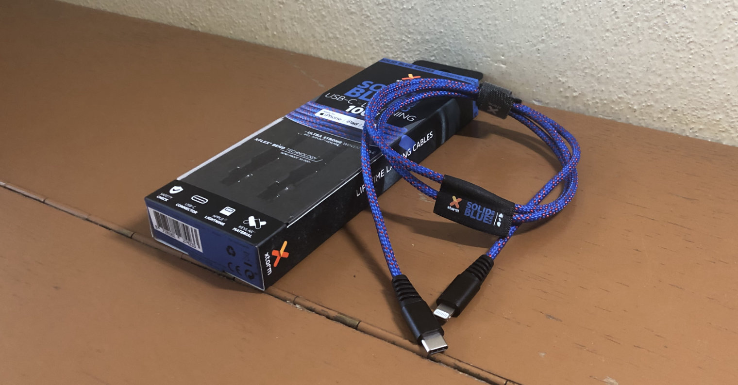 Xtorm Solid Blue USB-C Lightning 100 cm fb
