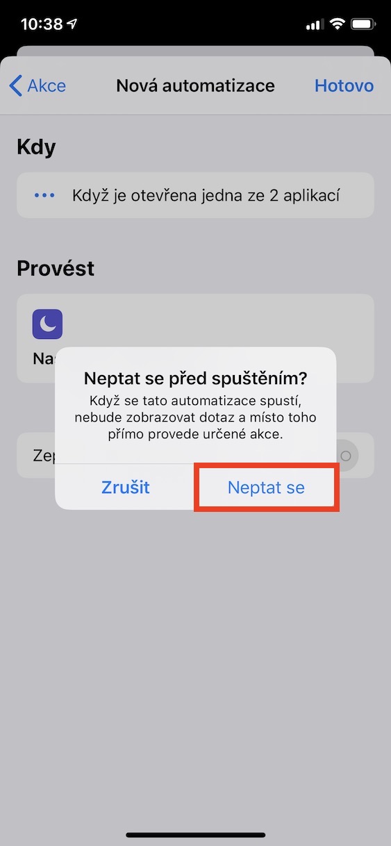nerusit_hry_automaticky15 režim nerušit př ihraní automaticky