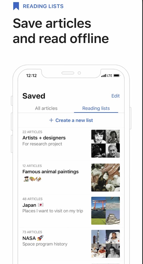 Wikipedia iOS 4 Wikipedia iOS