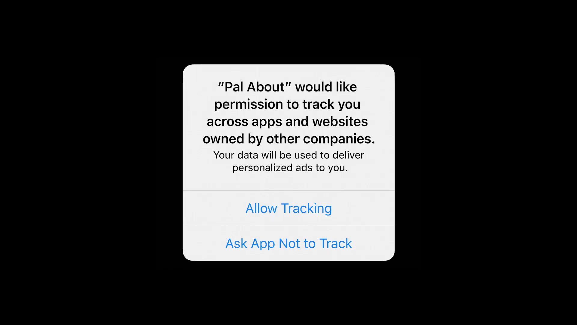 app tracking permission