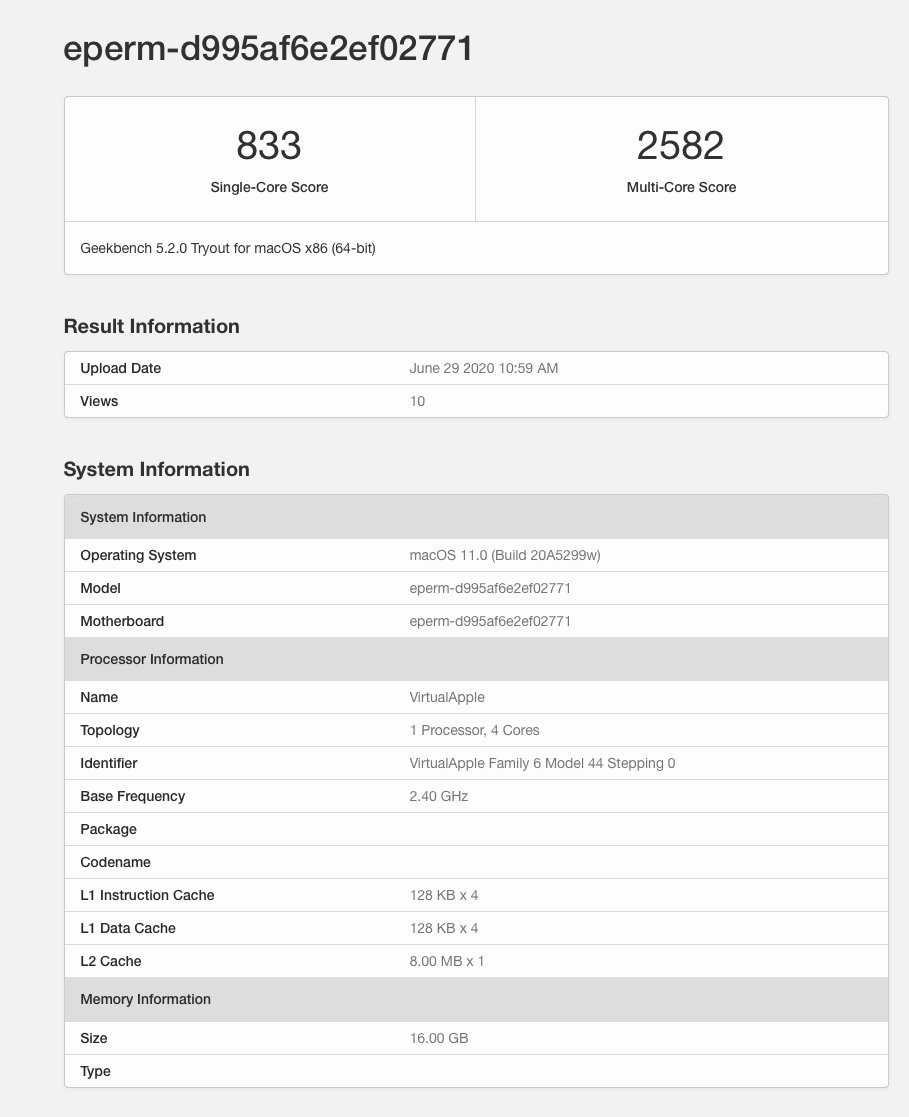 apple silicon a12z Geekbench procesoru A12Z