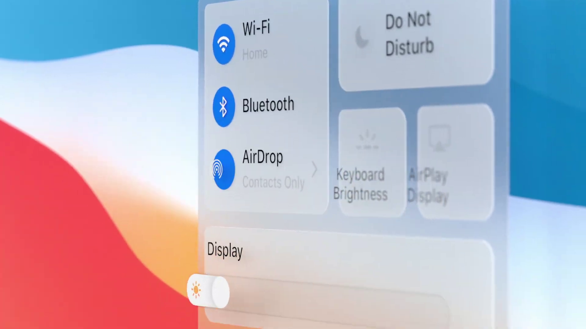 control center wifi bluetooth