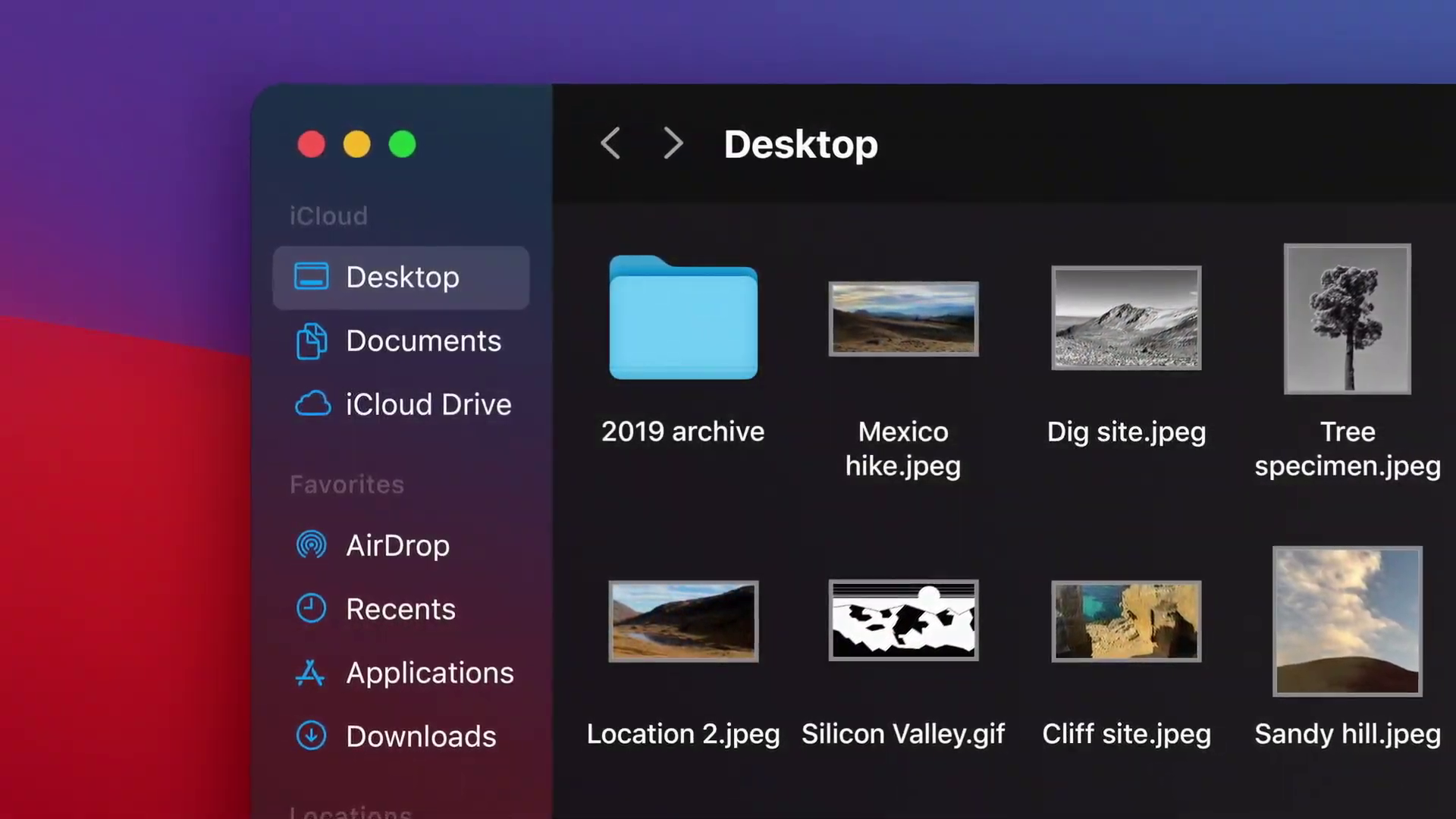 email interface dark mode