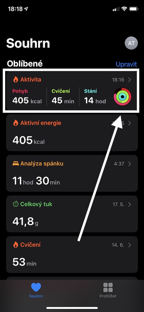 iOS Zdravi souhrn aktivity 1 iOS Zdravi souhrn aktivity