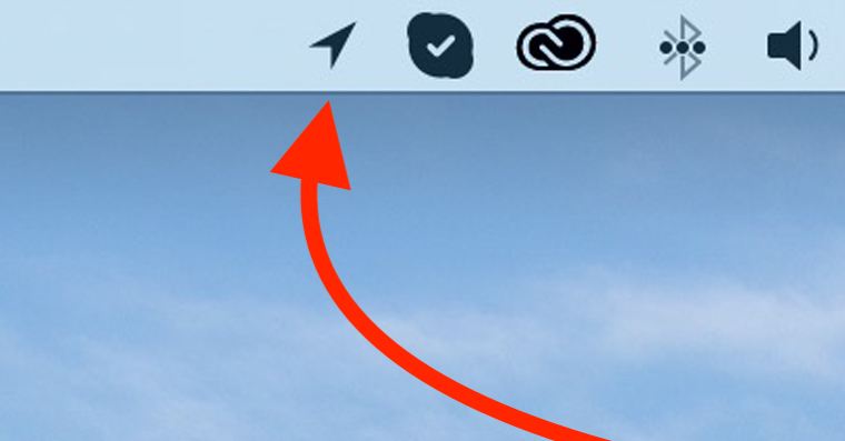 ikona polohy v macos