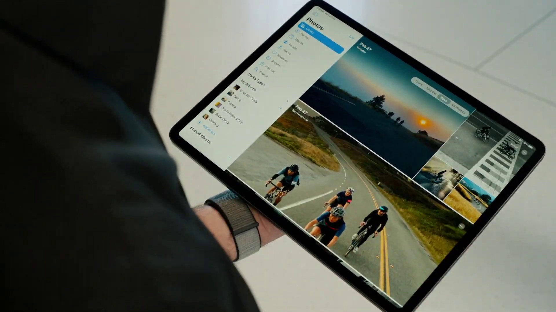 ipad photo gallery cycling