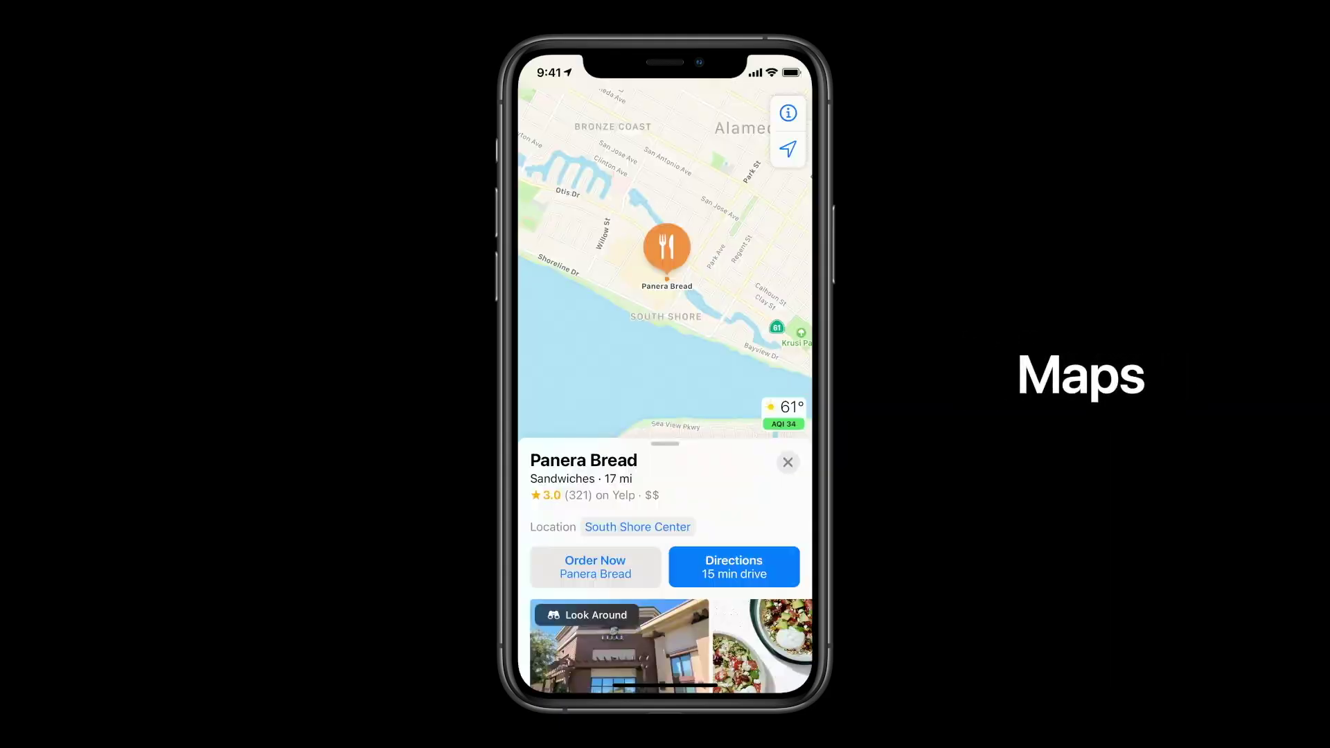 iphone maps app card