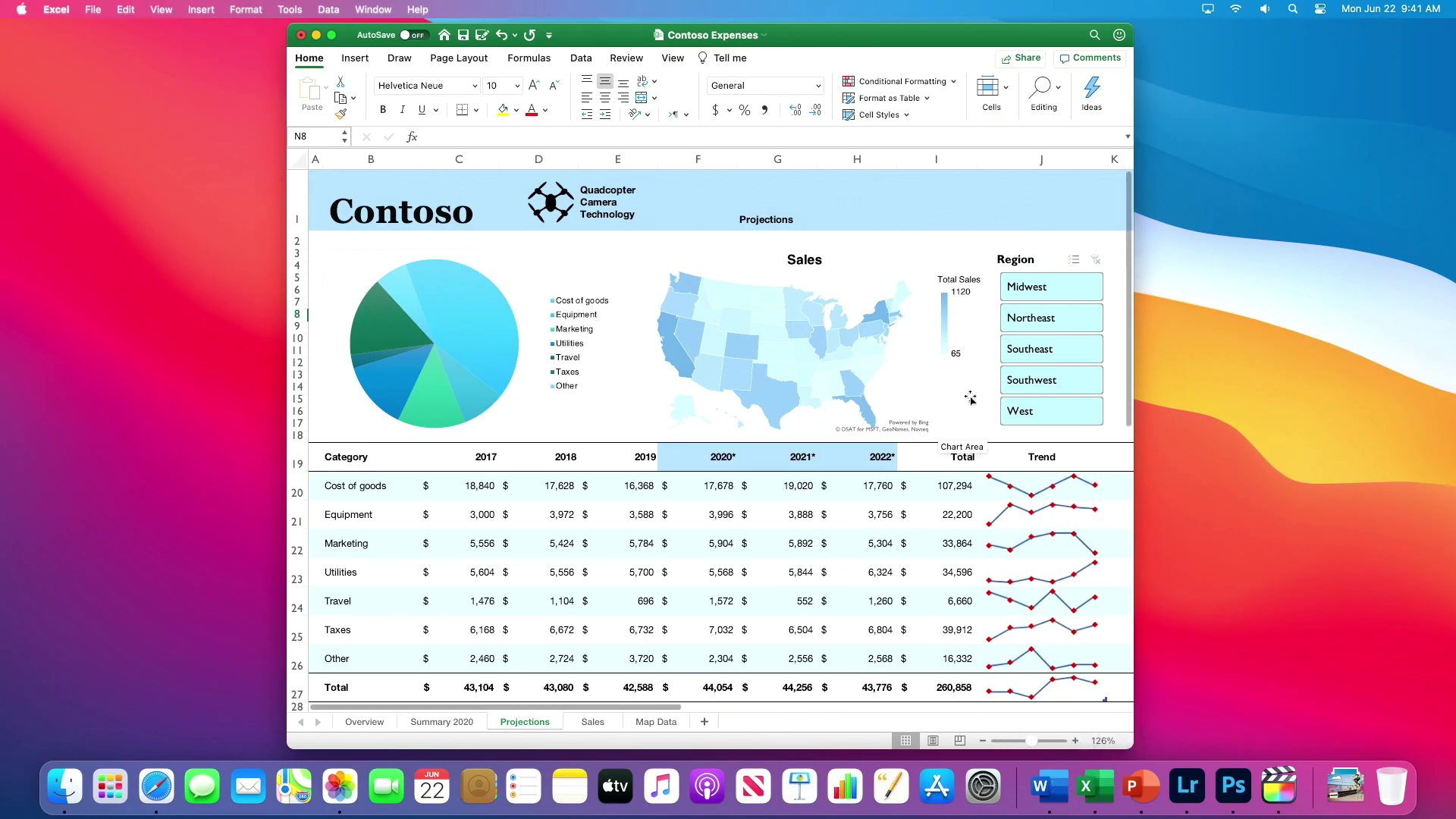 macos excel spreadsheet