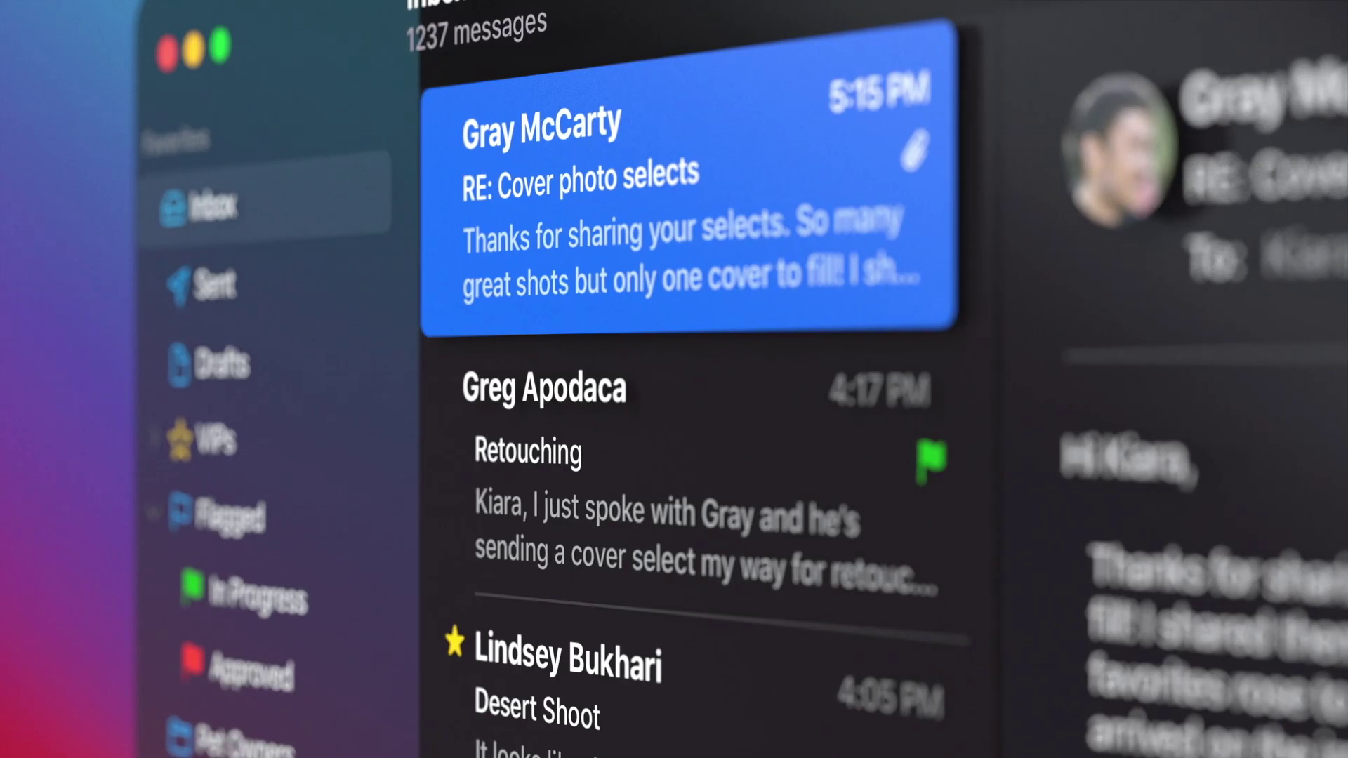 photo gallery interface
