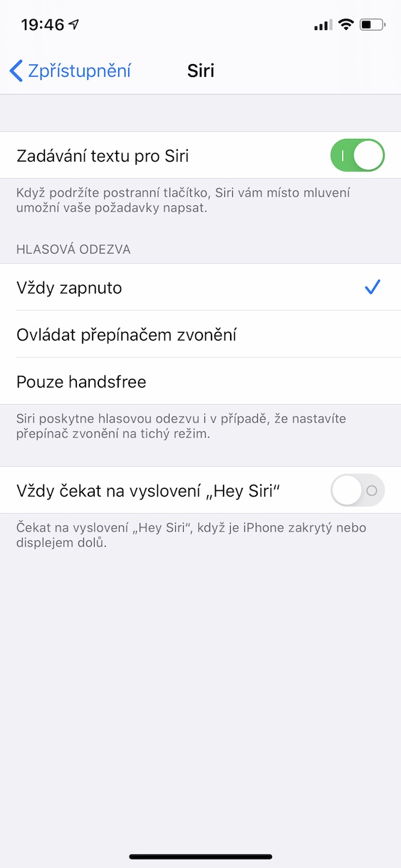 zadavani_textu_pro_siri_ios4 zadávání textu pro siri