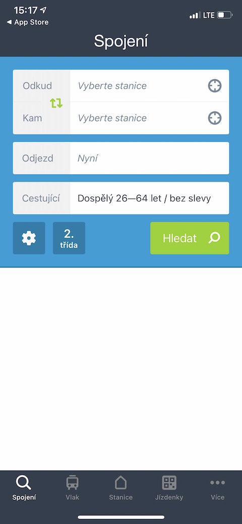 Muj vlak iOS 13 Muj vlak iOS