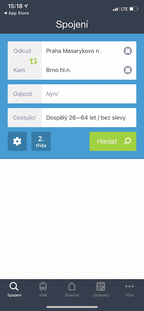 Muj vlak iOS 14 Muj vlak iOS