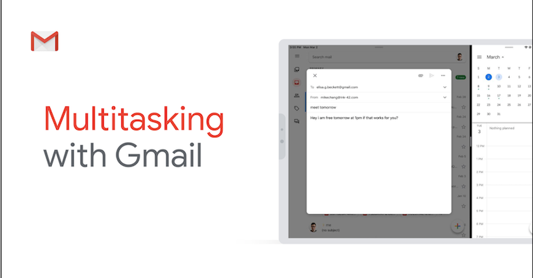 Multitasking with Gmail fb Multitasking with Gmail f