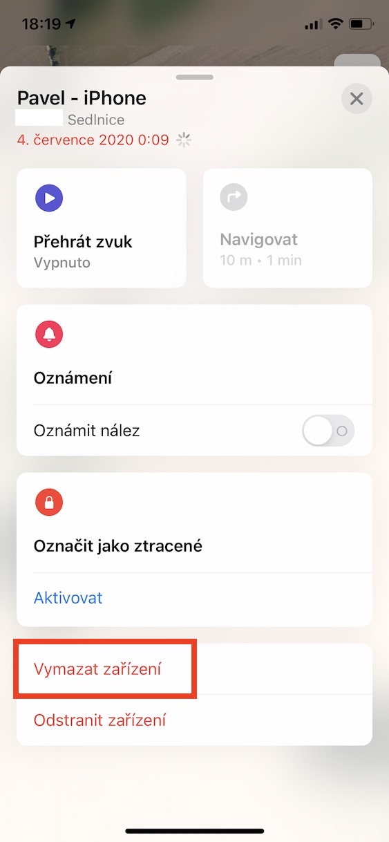 rezim_ztraty_iphone7 režim ztráty iphone