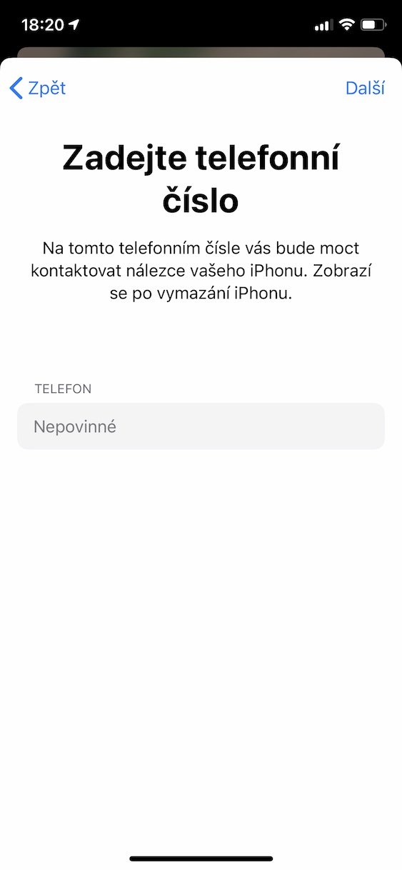 rezim_ztraty_iphone9 režim ztráty iphone