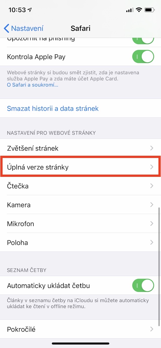 safari_vynutit_plnou_verzi_ios2 safari vynucení plné verze na všech webech
