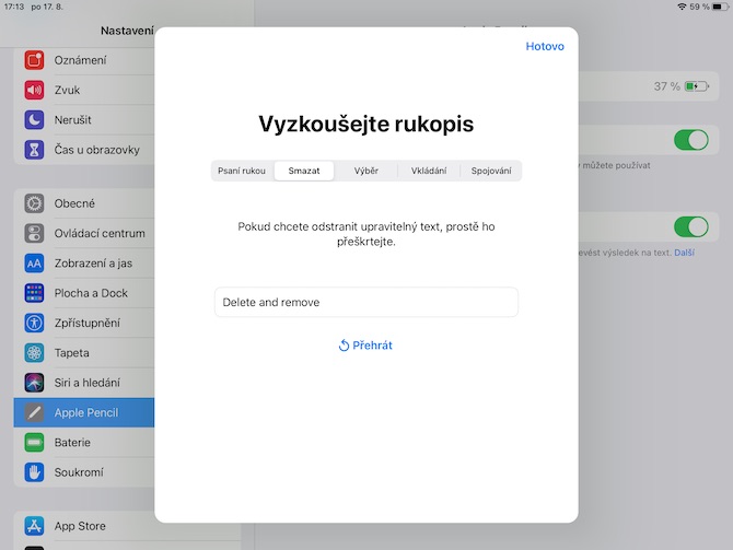 iPadOS 14 funkce Apple Pencil 3 iPadOS 14 funkce Apple Pencil
