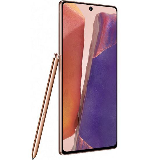 smartphone front with stylus angle