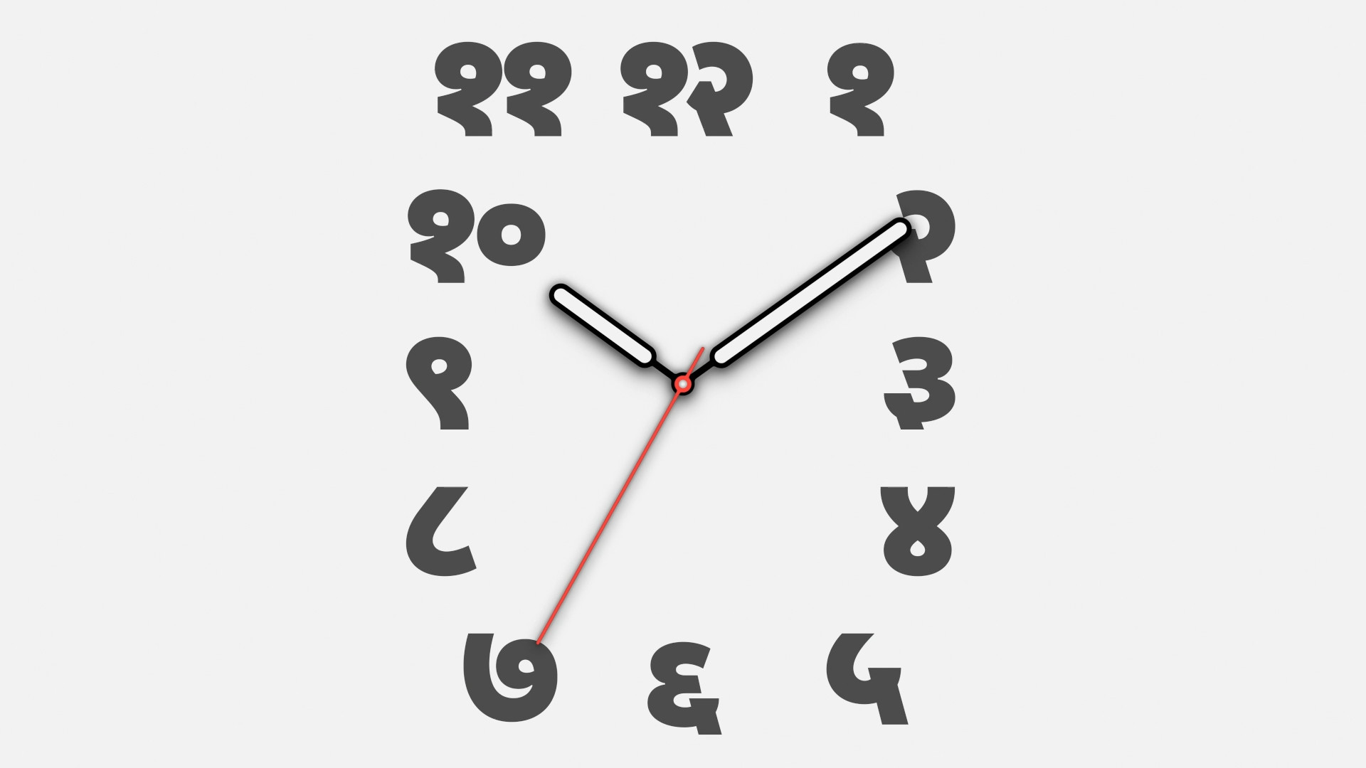 abstract numbers watch face